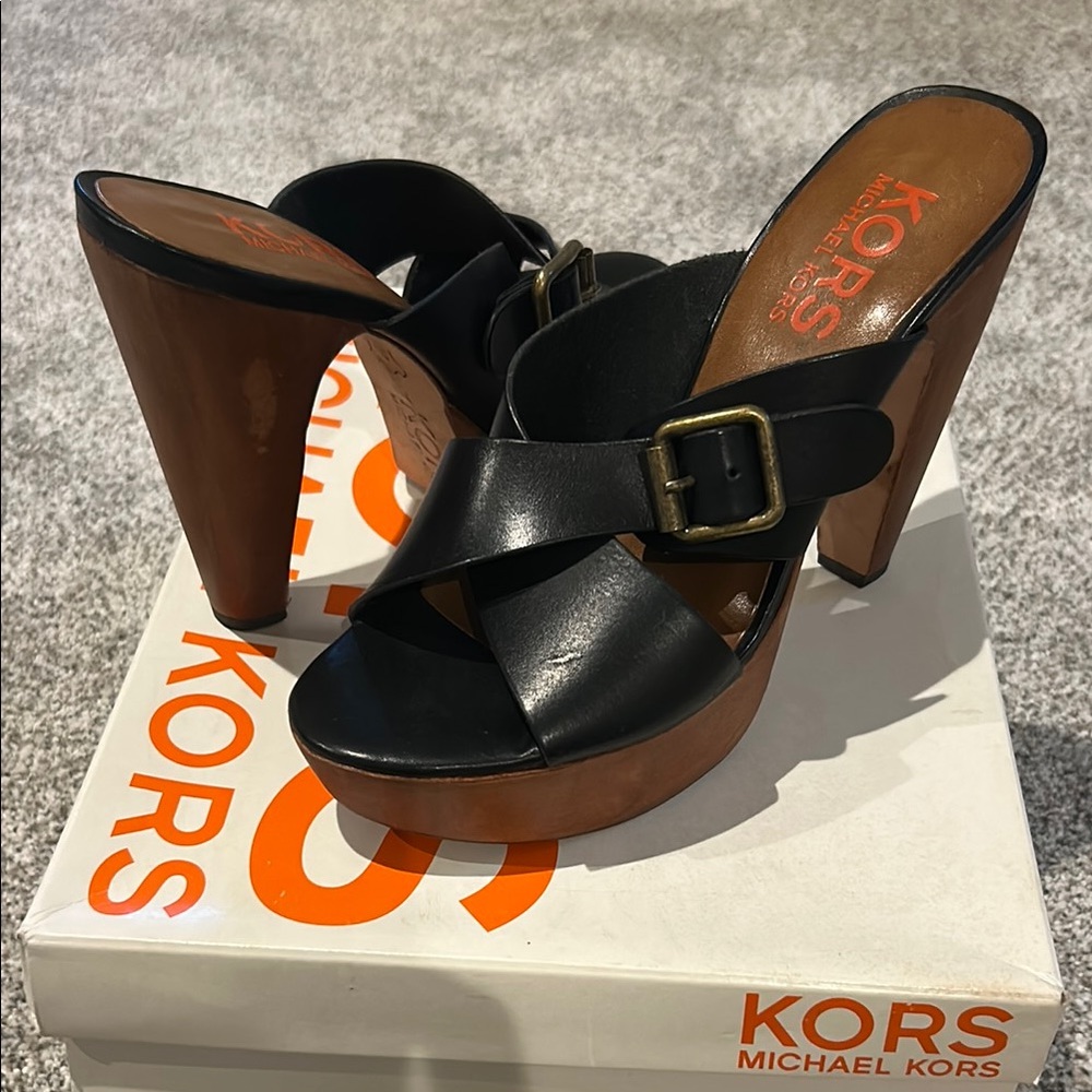 Michael Kors Black Women's Platform Heels